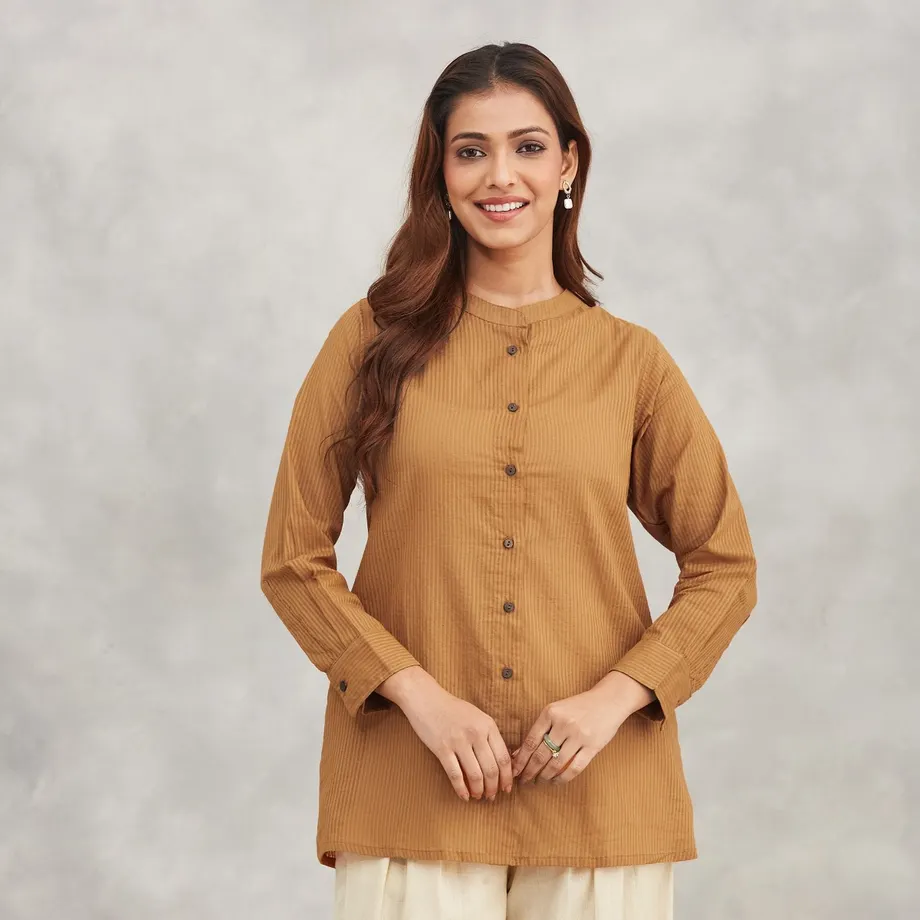 Light Brown Short Kurta